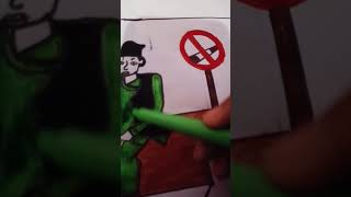 No smoking drawing short subscribe for more [upl. by Ailecec]