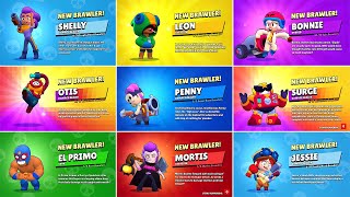 All 58 Brawler Unlock Animations  Otis Penny Remodel amp More [upl. by Adnahcal]