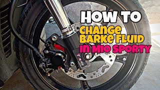 How to bleed in Motorcycle  Brake system  disc brake  Maintenance  changing brake fluids [upl. by Assi]