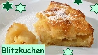 Blitzkuchen Italienischer Apfelkuchen in 10 Minuten bereit für den Ofen Italian apple pie [upl. by Letrice]