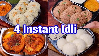 Quick amp Easy Instant Idli Recipe  4 Ways  Perfect Weekend Morning Breakfast with 4 Instant Idli [upl. by Jeffcott770]