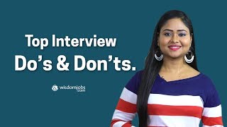 Interview Do’s and Don’ts  Dos and Donts In Interview Tips [upl. by Assed]