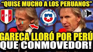 CONMOVEDOR GARECA LLORÓ AL HABLAR DE PERÚ TRAS SU PRESENTACIÓN OFICIAL COMO NUEVO DT DE CHILE [upl. by Alano322]