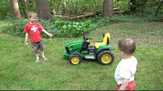 LITTLE BOYS LOVE JOHN DEERE TRACTORS [upl. by Olpe]