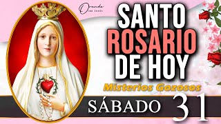 Santo Rosario Corto de Hoy Sábado 31 de Agosto 💜 Misterios Gozosos 🌙 orandoconjesus [upl. by Dadinirt]