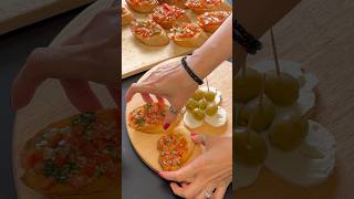 Super delicious starter recipe 💕bruschette alla pomodoro 💕 shortsfeed youtubeshorts foryou [upl. by Nojram767]