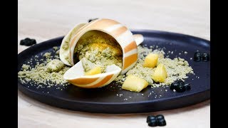 Matcha amp Mango chocolate piñata how to  recipe [upl. by Enisamoht99]