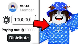 🔴 Giving 100000 Robux To Everyone Live FREE ROBUX GIVEAWAY Roblox [upl. by Konstantine]