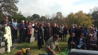 Amazing Biker funeral service listen as they lower the body to the earth St Louis Doves Release Co [upl. by Neelie]