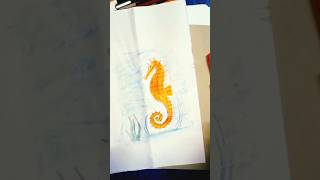 Easy seahorse drawing seahorses easydrawing [upl. by Auvil]