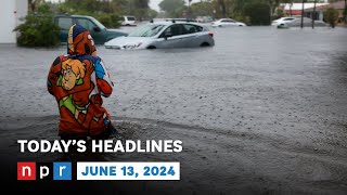 Parts Of Southern Florida Hit With Catastrophic Flooding  NPR News Now [upl. by Meehsar]