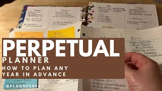 Perpetual Calendar  How to Plan Any Year In Advance  Functional Planning  Planner Foundations P1 [upl. by Selina]