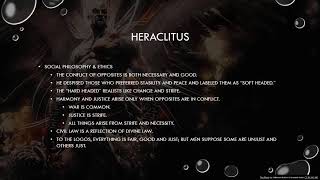 Metaphysics 11 F 2020 Heraclitus [upl. by Eivad593]