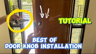 Door knob installation and Tutorial [upl. by Ainiger]