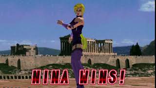 Tekken 2  Nina Williams Win Poses [upl. by Kevan]