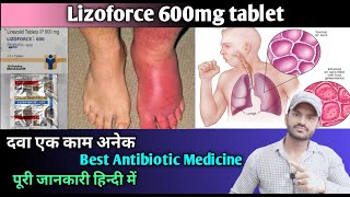 Lizoforce 600 tablet use dose benefits and Side effects full review in hindilinezolid600 [upl. by Galatea]