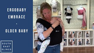 Ergobaby Embrace  older baby  front carry  parent facing [upl. by Aninaj]