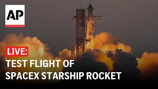 Starship launch LIVE SpaceX attempts sixth test flight of rocket [upl. by Innig896]