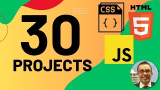 HTML CSS JS projects Beginner 30 projects using HTML CSS and JavaScript [upl. by Aerbua]