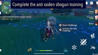 Complete the anti raiden shogun training Genshin Impact pgi6918 [upl. by Letti]