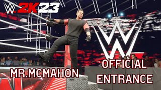 WWE 2K23 Mr Mcmahon Full Official Entrance [upl. by Lahcsap]