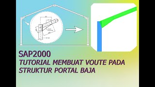 TUTORIAL MEMBUAT VOUTE PADA STRUKTUR PORTAL BAJA [upl. by Acirret]