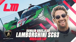 Romain Grosjean first impressions of the Lamborghini SC63 Hypercar [upl. by Darees]