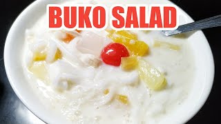 HOW TO MAKE BUKO SALAD  QUICK AND EASY WAY TO PREPARE BUKO SALAD [upl. by Gaudet]