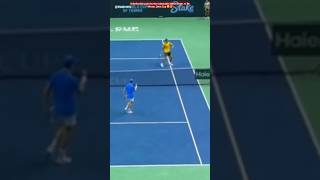 AMAZING Point by Sinner 😳 vs De Minaur Davis cup 2024 Analysis [upl. by Yarled539]