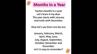 Months of the Year Song  January February March and More Nursery Rhymes for Kids childrenssongs [upl. by Allista]