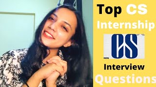 Top CS internship interview questions  My interview experience [upl. by Anoynek477]