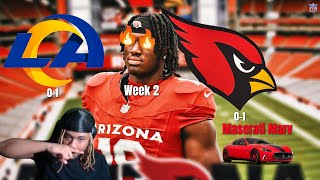 Los Angeles Rams vs Arizona Cardinals  2024 Week 2 Game Highlights Reaction [upl. by Admana284]