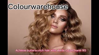 Butterscotch hair with Wella 9G Soft Pure Golden Brown Permanent Hair Colour [upl. by Kcid897]