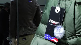 Blauer a Pitti Uomo 2018 piace il piumino con piume riciclate [upl. by Neret]