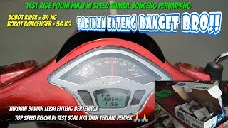 Pasang variator racing polini maxi hi speed di vespa sprint  tarikan mantap bro [upl. by Nomrej]