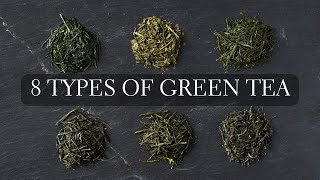 8 Types of Green Tea  Japanese tea like Matcha Sencha Gyokuro Hojicha Bancha Kukicha and more [upl. by Paz714]