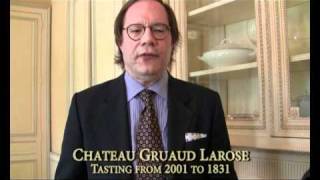 Chateau Gruaud Larose  Tasting 2001 to 1831  US Version [upl. by Terina487]