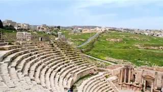 Roman Amphitheater at Jerash Jordan [upl. by Eseer544]