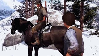 John Marston Saves His Son Jack From a Grizzly Bear  Red Dead Redemption [upl. by Atinnek]