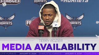 Hornets vs Bulls Terry Rozier Postgame Media Availability  182024 [upl. by Hiroko939]