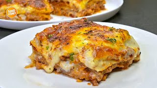 Lasagna with Minced Meat and Cheese Italian Lasagna with all its Secrets by Samina Food Story [upl. by Bibah]