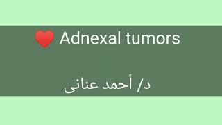 Adnexal tumors by Dr Ahmed Anany [upl. by Glori]