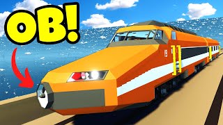 We Used a JET Train to Plow Through a TSUNAMI in Stormworks Multiplayer [upl. by Aicilla]