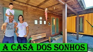 MINI CASA de MADEIRA BAIXO CUSTO Passo a Passo Full Vídeo Completo [upl. by Euqinim]