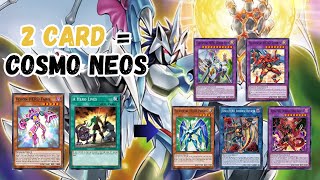 Cosmo Neos Combo Using 2 Cards Only  Hero Combo  Yugioh Combos [upl. by Ttevy]