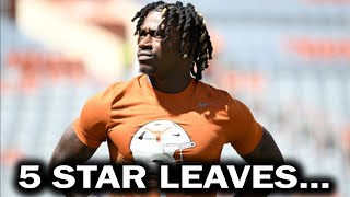 Texas 5 Star⭐️ WR LEAVES the Program Cause of [upl. by Landau]