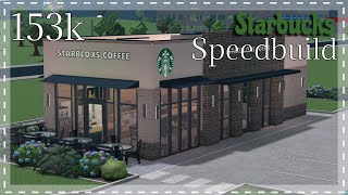 Starbucks Speedbuild Part 1 153k  Bloxburg [upl. by Arerrac]