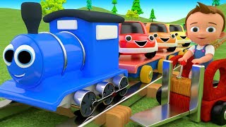 Colors for Children to Learn with Toy Cars Train Transport Toys 3D Kids Little Baby Educational [upl. by Nevlin772]