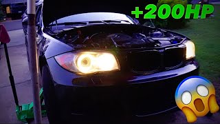 TAKING THIS BONE STOCK BMW 135i N54 FROM 300 To 500HP IN ONE DAY  Modded R1 [upl. by Australia952]