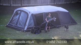 Outwell Airville Air Tent Pitching amp Packing Real Time Video [upl. by Cowden661]